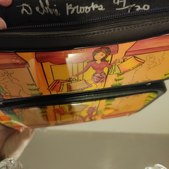 Vintage Signed limited edition slim shoulder bag/clutch by Debbie Brooks - Picture 3 of 5